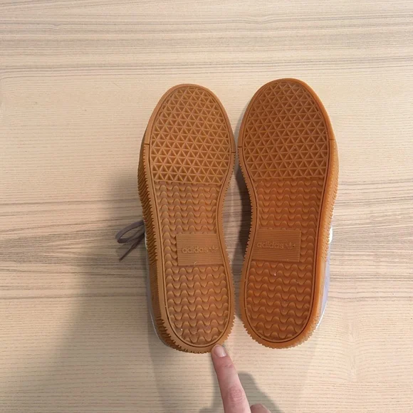 Adidas Sambae Lilac Leather Low-Top Sneakers - Picture 4 of 4